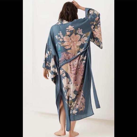 Bird Of Paradise Gypsy Bohemian Kimono - Picture 9 of 16
